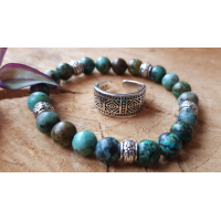 Dames/Heren Edelsteenarmband African Turquoise 