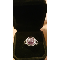 Amethist wikkelarmband &amp; ring