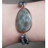 Wikkelarmband met grote edelsteen (zelf samenstellen)