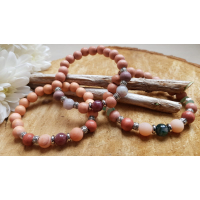 Edelsteenarmbanden set Tibetaans - Innerlijke rust & Geluk