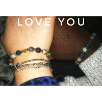 Valentijnscadeau: Liefdes armband Deep Blue