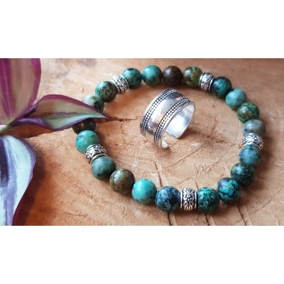 Dames/Heren Edelsteenarmband African Turquoise 