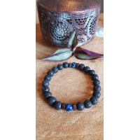 Heren/Dames edelsteen armband Lava Lapis Lazuli