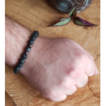 Heren/Dames edelsteen armband Lava labradoriet
